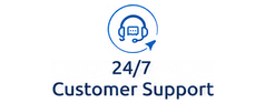 24 X 7 Customer Support