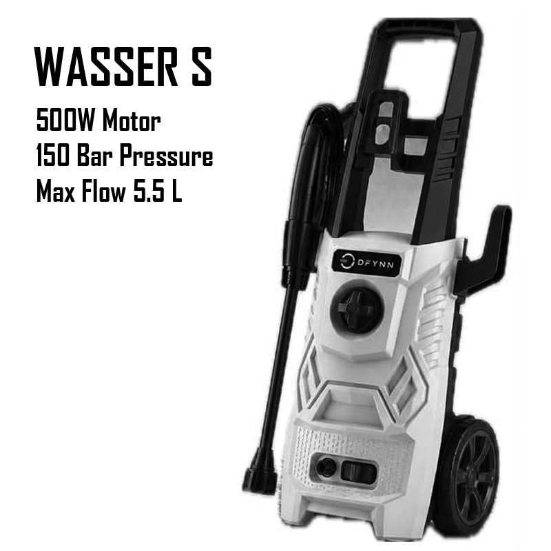 DFYNN Wasser S High Pressure Washer | 1500W Motor | 150 Bar Pressure | Max Flow 5.5 L/per min Hose Lenght 5mtr | Portable Washer for Car,Bike,Home&AC Cleaning,Solar Panel | DFYNN Wasser S High Pressure Washer | 1500W Motor | 150 Bar Pressure | Max Flow 5.5 L/per min Hose Lenght 5mtr | Portable Washer for Car,Bike,Home&AC Cleaning,Solar Panel |